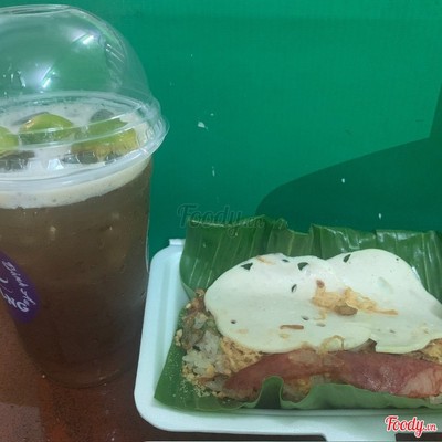 Combo Xôi thập cẩm mặn + Hồng trà chanh