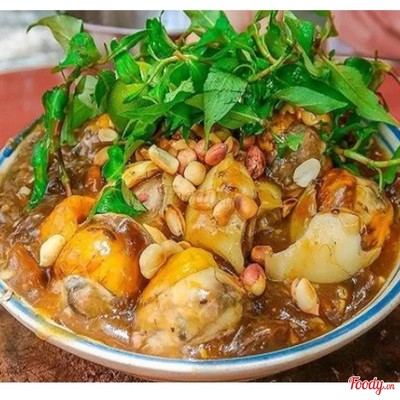 Hột vịt lộn xào bơ tỏi -2 trứng