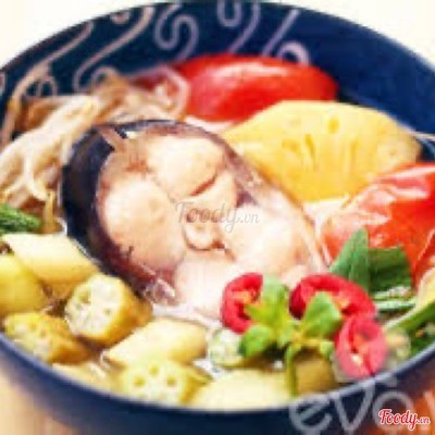 Cơm canh chua cá hú
