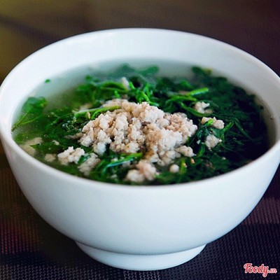 Canh xà lách xoong