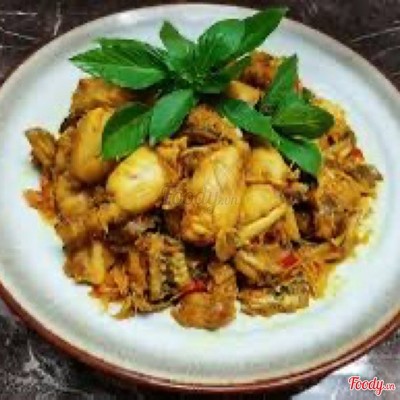 Cơm Ếch xào nghệ