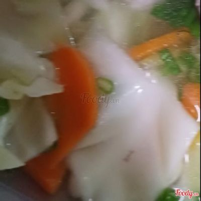 Canh bắp cải +tôm khô