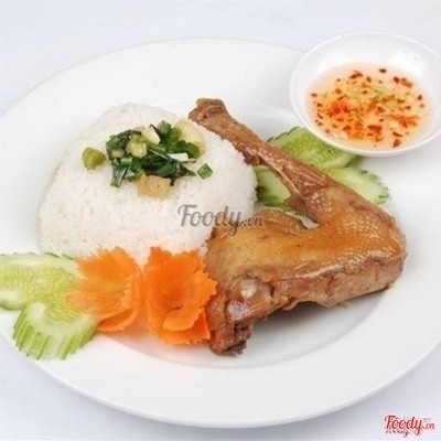 Cơm Gà đùi rô-ti
