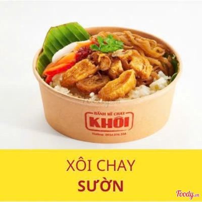 Xôi chay sườn khìa
