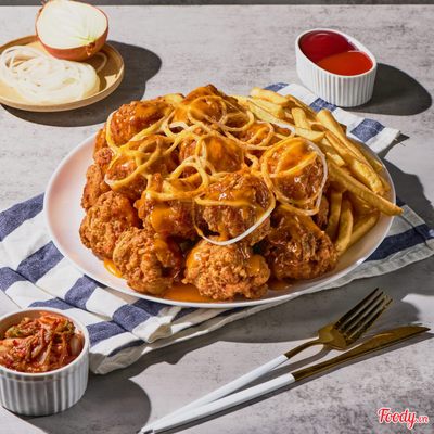 Gà rán rút xương xốt Sriracha Mayo
