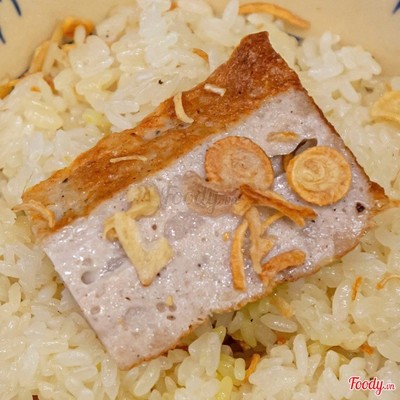 Xôi trắng Chả mỡ Hà Nội