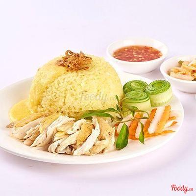 Cơm gà ta xé lớn