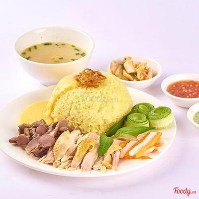 Cơm gà ta xé lòng