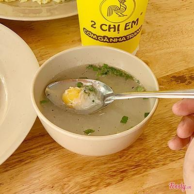 Canh soup trứng thêm