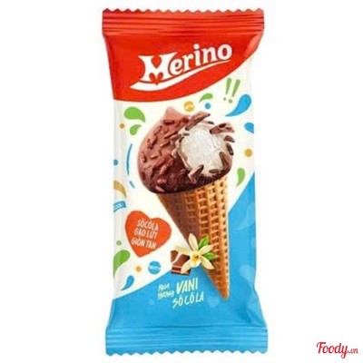 Kem ốc quế Merino vani socola 60g