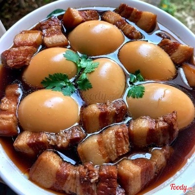 Thịt kho tàu + cơm + canh