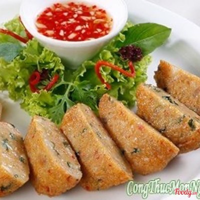 Chả thác lác chiên + cơm + canh
