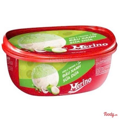 Kem hộp Merino 2 trong 1 đậu xanh & sữa dừa 900ML