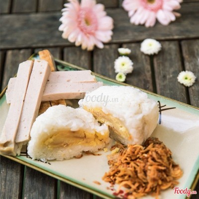 Xôi Khúc + Chả Chiên (muối mè)