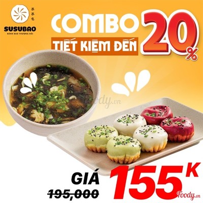 Combo Diên An - 1 mix 3 vị + 1 canh hoành thánh