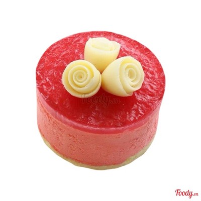Bánh Kem Nhỏ Mousse Dâu - Strawberry Mousse Cake (6x6cm)