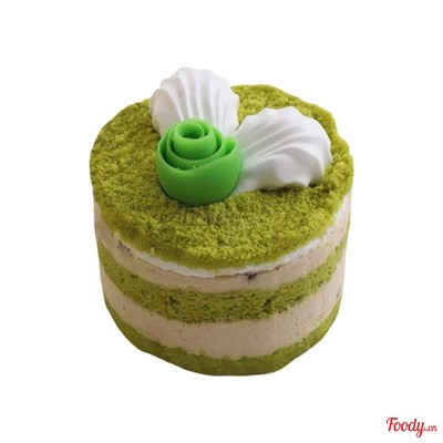 Bánh Kem Nhỏ Trà Xanh Đậu Đỏ - Matcha Cake (6x6cm)