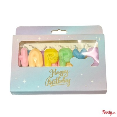 Nến Chữ HPBD Nhiều Màu