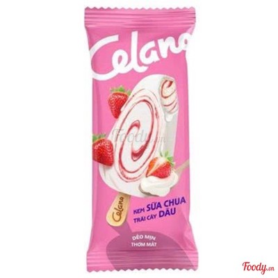 Kem sữa chua trái cây dâu Celano 65g