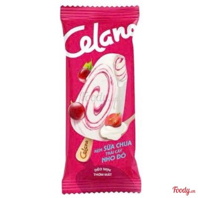 Kem sữa chua trái cây nho đỏ Celano 65g