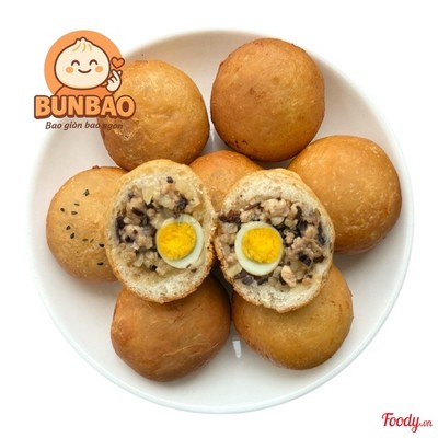 Combo 3 Bánh Bao Chiên nhân Thịt heo Trứng Cút