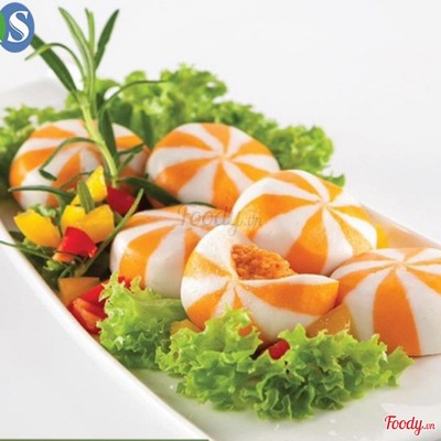 Bánh bao trứng cá hồi