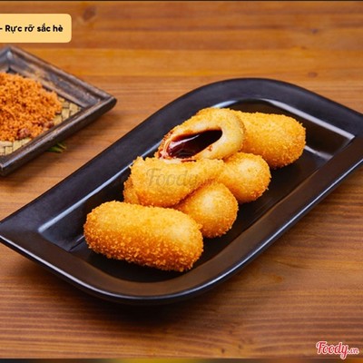 Bánh gạo nếp nhân đường đỏ tan chảy