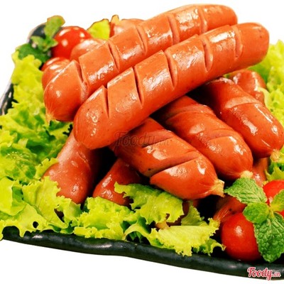 Xúc xích  chiên