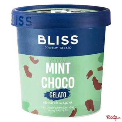 Kem hộp Bliss socola bạc hà 473ML