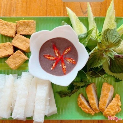 Bún đậu chả cốm