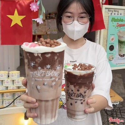 Cacao Sốt Thái Ly Sa Mạc 1L3 Có Sẵn Kem + Bánh Milo