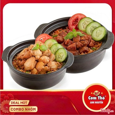 Combo Cơm Thố Gà + Cơm Thố Xá Xíu