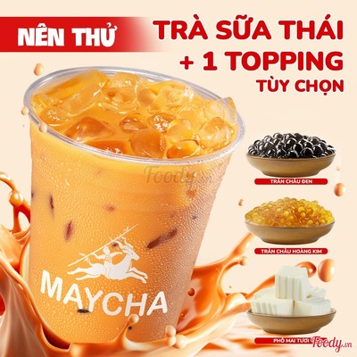 Trà Sữa Thái + 1 Topping Tuỳ Chọn