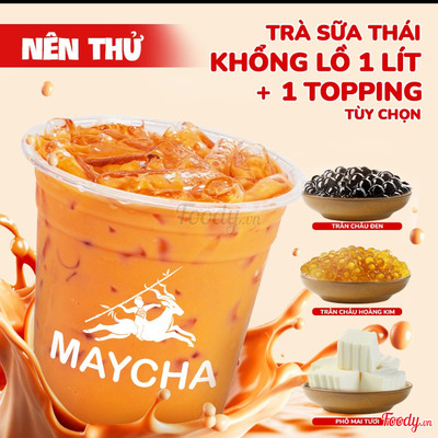Trà Sữa Thái Khổng Lồ 1 Lít + 1 Topping