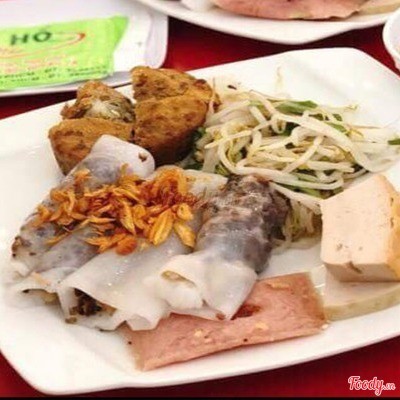 Bánh cuốn trứng nhân thịt( chưa bao gồm chả, bánh đậu, nem)