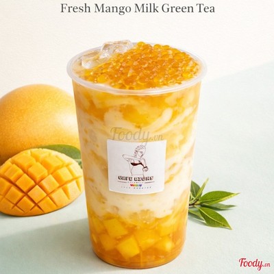 Lục Trà Sữa Xoài Trân Châu Hoàng Kim ( Đậm trà) 700ml