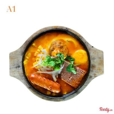 A1. Trứng, xíu mại, pate