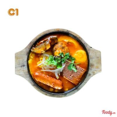 C1. Trứng, cá, xíu mại