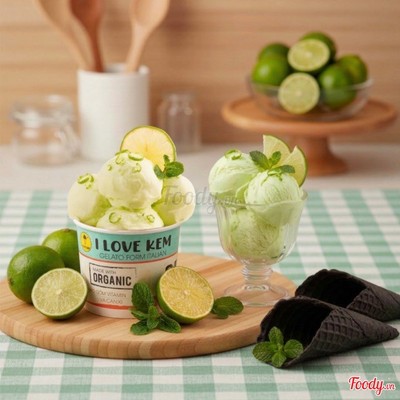 Kem Sorbet Chanh Giấy Long Mỹ