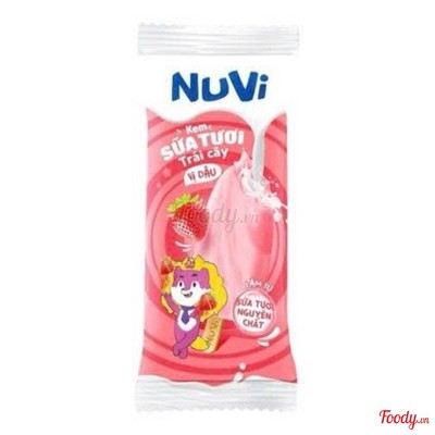 Kem sữa tươi trái cây dâu Nuvi 52g