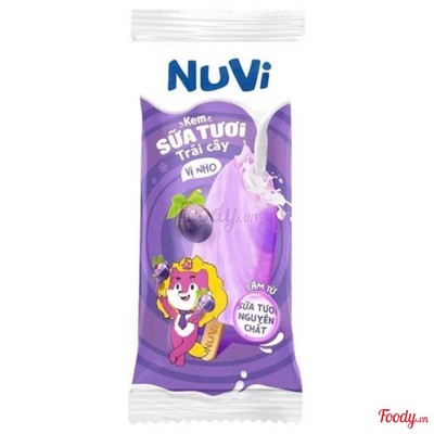 Kem sữa tươi trái cây nho Nuvi 52g