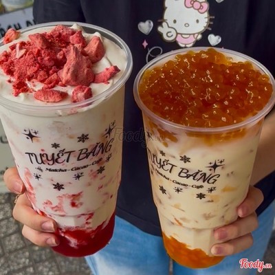 Lục Trà Sữa Xoài Trân Châu Hoàng Kim 1L3 Ly Sa Mạc