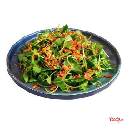 Rau má trộn ruốc