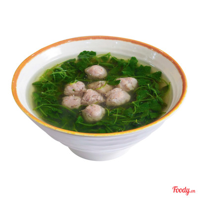 Canh rau má nấu thát lát