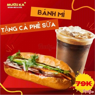 Bánh Mì ĐB TẶNG Cà Phê Sữa Đá