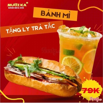 Bánh Mì ĐB TẶNG Trà Chanh Chà Bá