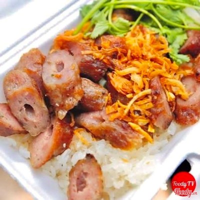 Xôi Mặn Nem Nướng + Chà Bông
