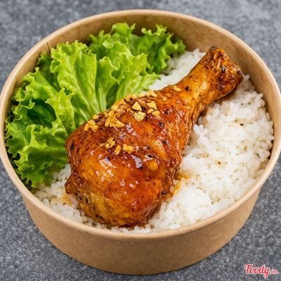 CƠM ĐÙI GÀ SỐT BƠ TỎI