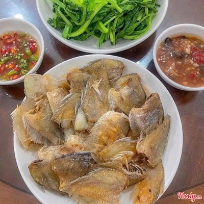 Khô cá sặc bướm + cơm + canh