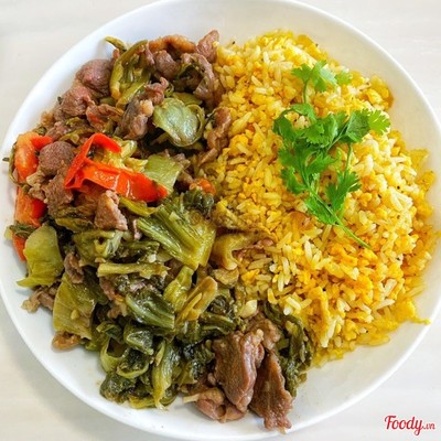 Cơm rang dưa  bò